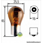 8GA 006 841-121 Лампа накаливания указателя поворота, желтая (PY21W) Behr Hella Service GmbH (Германия)