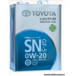 08880-10505 Motor Oil SN 0W20 4L Toyota моторное масло для бензиновых двигателей (гидрокрекинг)