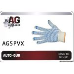 AG5PVX Перчатки (1 пара) трикотажные х/б 5-х нитка 10-класс с ПВХ с точечным покрытием AUTO-GUR