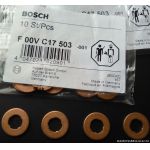 F00VC17503 Кольцо уплотнительное топливной форсунки BOSCH (Германия)
