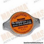 MOX202 Крышка заливной горловины радиатора Masuma (Япония). OEM: 19045-P08-003, 16401-62100, 16401-6A140, 19045-P08-014, 16401-87211, 16401-87212, 16401-87514, 17920-66F01, 17920-60D10, 17920-75F00